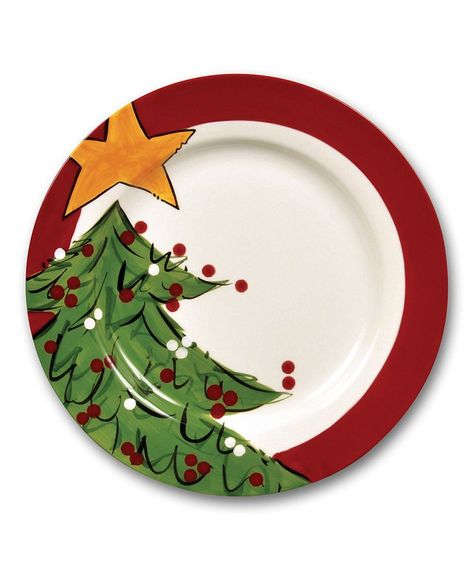 Painting Pottery Plates, Christmas Tree Platter, Christmas Tree Plate, Xmas Plates, Holiday Glassware, Ceramic Christmas Decorations, Diy Pottery Painting, Christmas Bowl, Christmas Window Decorations