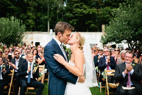 The kiss with the crowd! Humanist Wedding Ceremony, Marriage Album, Bristol Wedding, Wedding To Do List, Outdoor Wedding Photography, Romantic Wedding Photos, Wedding Kiss, Romantic Images, Creative Wedding Photography