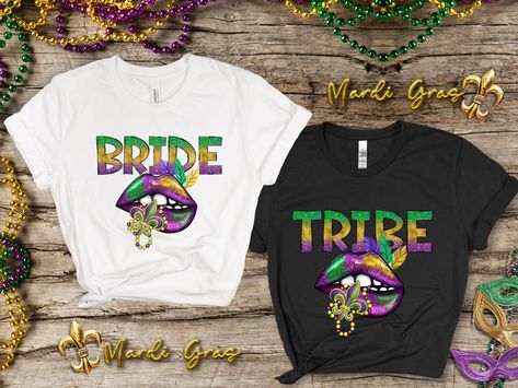 Mardi Gras Bachelorette Party Shirts, Mardi Gras Shirts For Women, Mardi Gras Bachelorette Party, Matching Shirts For Friends, Mardi Gras Shirts, New Orleans Bachelorette, Birthday Party Shirts, Couples Shirts, Mardi Gras Shirt