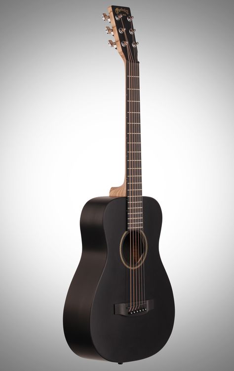 Martin - Little Martin Acoustic Guitar, black Acoustic Guitar Tattoo, Acoustic Guitar Art, Semi Acoustic Guitar, Martin Acoustic Guitar, Bass Guitar Lessons, Black Guitar, Guitar Photos, Guitar Teacher, Guitar Photography