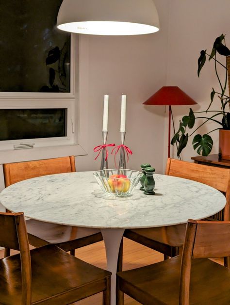 MCM Marble Tulip Table Tulip Table Dining Room, Germany Apartment, Marble Tulip Table, Tulip Table, Dining Room Inspiration, Dining Room Table, Interior Inspiration, Room Inspiration, Tulips