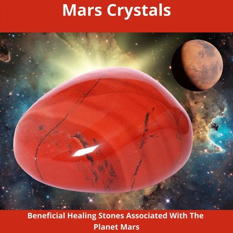 Learn the meaning, names and benefits of Mars Crystals. Healing Stones and Crystals associated with the planet Mars are Rhodochrosite, Rhodonite and Red Jasper. Healing Stones And Crystals, Mars Planet, Planet Mars, Crystals Healing, Crystal Meanings, Red Jasper, The Meaning, Healing Stones, Crystals And Gemstones