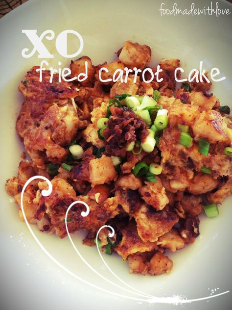 XO Fried Carrot Cake – Food Made With Love Hibachi Sweet Carrots Recipe, Carrot Fried, Cooking Receipe, Stir Fry Fish, Xo Fried Rice, Fried Carrot Cake, Low Carb Zucchini Lasagna, Xo Sauce, Asian Treats