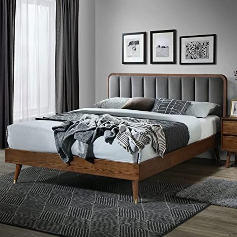 Low Profile Platform Bed, Maze Design, Modern Headboard, Wingback Bed, Cama King, Wood Bed, Wood Platform Bed, Adjustable Beds, Platform Bed Frame