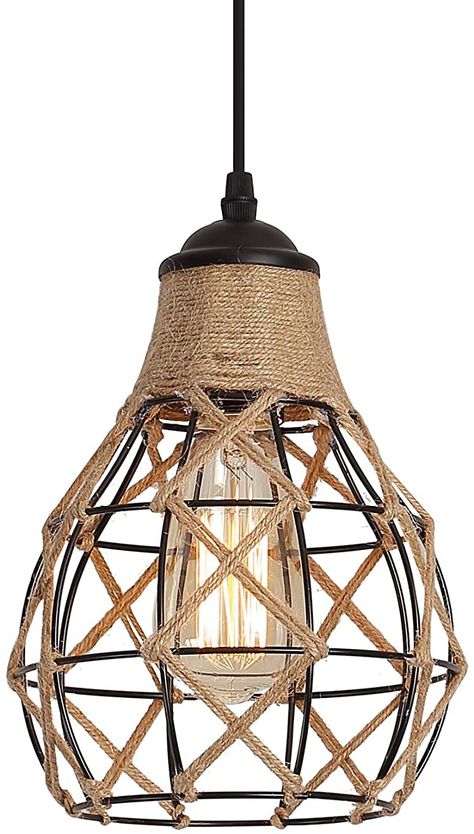 Woven Pendant Light, Kitchen Ceiling Design, Bar Farmhouse, Antique Light Fixtures, Diy Lampe, Cage Pendant Light, Farmhouse Pendant Lighting, Bamboo Pendant Light, Industrial Pendant Lights