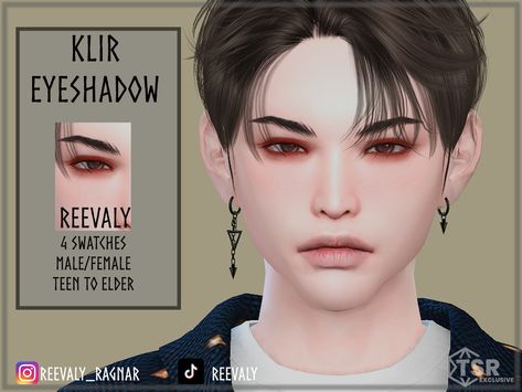 Male Base, Fall Eyeshadow, Sims 4 Tattoos, Female Base, Makeup Cc, Sims 4 Cc Makeup, Tumblr Sims 4, Red Eyeshadow, Male Makeup