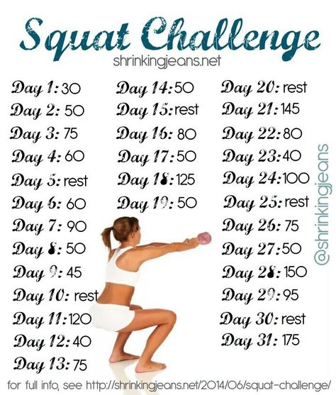 Squad challenge Month Workout, Squat Challenge, Workout Calendar, I Work Out, Zumba, Workout Challenge, Get In Shape, Fitness Diet, Stay Fit