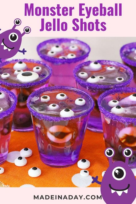 Spooky Jello Shots, Spooky Jello, Jello Shots Halloween, Eyeball Jello Shots, Eyeball Jello, Jello Shots Vodka, Eyeball Halloween, Halloween Jello Shots, Halloween Jello