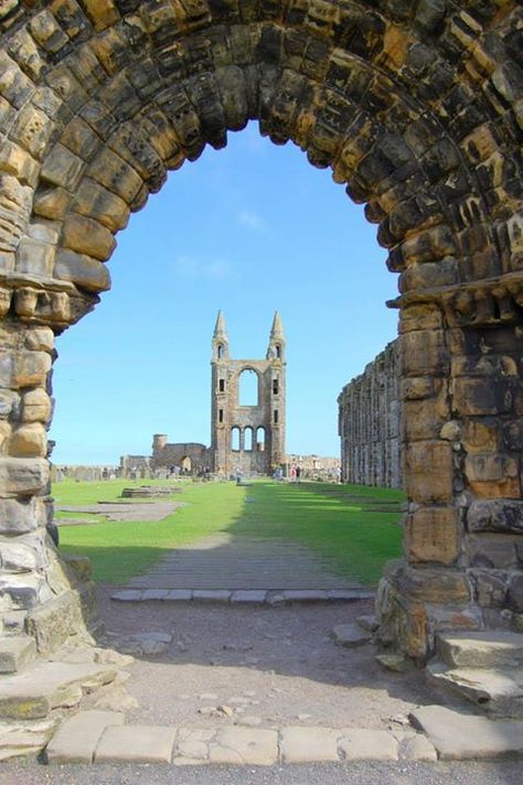 Ruins of St. Andrew's Cathedral, Scotland Saint Andrews, Scotland Travel, Big Ben, Scotland, England, Architecture, Building, Travel, Ruins