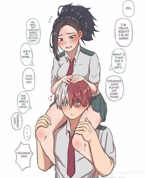 Todoroki And Momo, Bnha Fanart, Shouto Todoroki, Oc Manga, Class 1 A, Romantic Anime Couples, My Hero Academia Shouto, Anime Heaven, Random Anime