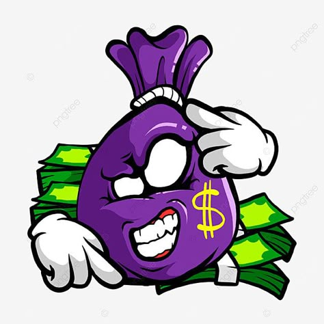 Money Cartoon Art, Money Character, Animal Character Illustration, Character Illustration Vector, Money Cartoon, Money Design Art, Bear Character Design, Cat Donut, Happy Background