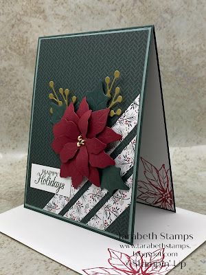 Pointsetta Christmas Cards, Home Decor Ideas Paper, Elegant Christmas Cards, Paper Flower Wall Hanging, Wall Hanging Ideas, Poinsettia Cards, Stamped Christmas Cards, Simple Christmas Cards, Flower Wall Hanging