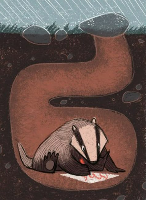 Badger Illustration, Arte Grunge, Woodland Critters, Book Author, Arte Animal, Illustration Inspiration, Childrens Illustrations, Book Illustration, Cute Illustration