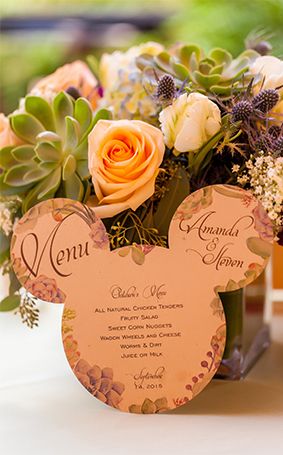 Disney Wedding Subtle, Disney Wedding Ideas Subtle, Subtle Disney Wedding, Subtle Disney Decor Wedding Ideas, Disney Touches At Wedding, Disney Themed Erdding Tables, Disney Wedding Centerpieces, Mickey Mouse Wedding, Engagement Party Themes