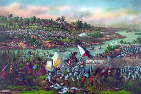 Battle of Paceo. (Manila) February 4' & 5' 1899 Philippine Army, Philippine Star, Military Images, Posters And Prints, Vintage Images, Manila, Graphic Art Print, Painting Prints, Sale Poster