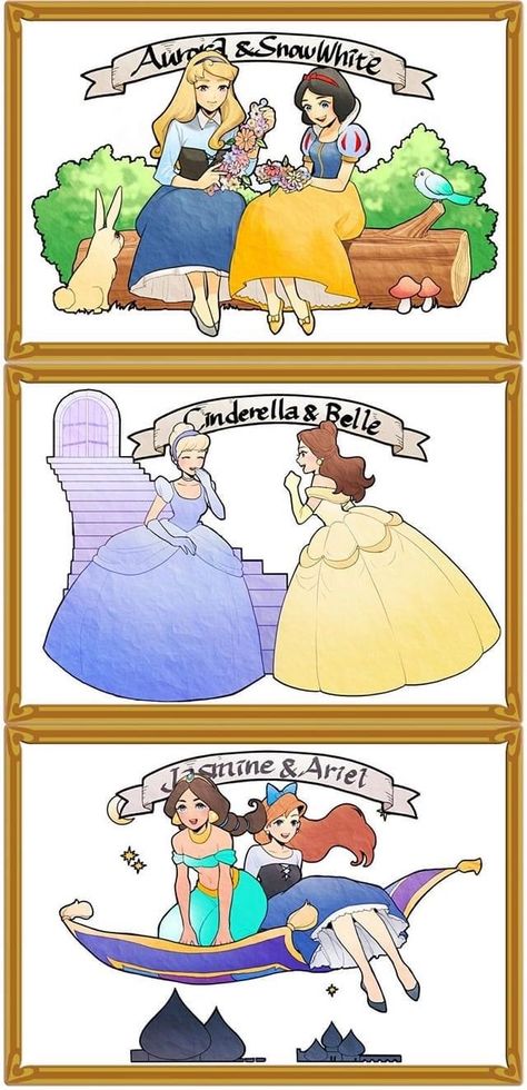 Arte Pin Up, Disney Character Art, Disney Princess Fan Art, Disney Princess Fashion, Cute Disney Drawings, Disney Crossovers, Disney Nerd, Disney Collage, Disney Princess Drawings