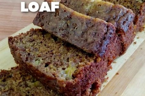 Banana Cake Recipe Moist, Cake Recipe Moist, Ripe Banana Recipe, Yummy Kitchen, Banana Bread Recipe Moist, Moist Banana Bread, Easy Banana Bread Recipe, Banana Cake Recipe, Banana Dessert