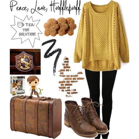 Hufflepuff Inspired Outfits, Leggings And Cardigan Outfit, Hufflepuff Outfit, Class Outfit, Cardigan Outfits, Mm6 Maison Margiela, Comfy Casual, Comfy Outfits, Casual Chic