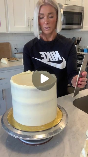 Whitney Berge on Instagram: "In this Live video I am explaining my cake making process. And why I swear by using frozen cakes and applying a crumb coat (primer coat of frosting). 

If I did not get to your questions in the video, or if you have any questions about this process, put them in the comments section and I’ll answer them. 

#theblondewhobakes #cake #cakes #cakedecorating #live #livevideo #tutorial #food #foodie #baking #cakeoftheday #cakeofinstagram #foodporn #foodofinstagram" How To Crumb Coat A Cake Video, Crumb Coat Cake, Crumb Coating A Cake, Crumb Coat, Buy Cake, Cake Making, Frozen Cake, Cake Videos, Live Video