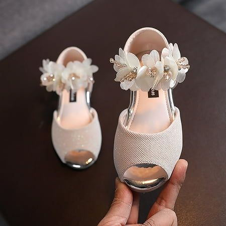 Girls Rhinestone Flower Shoes Low Heel Flower Wedding Party Dress Shoes Princess Shoes For Kids Girls Flip Flops Size 4 It is made of high quality materials,Soft hand feeling, no any harm to your baby's skin. Great gift to baby Package content:1 pair baby shoes Gender:Girls and Charming design available,Make your baby more . Hook design makes it easy to take off. Sole material:Rubber Closure Type:Hook Style:Casual,Fashion,Party Shoe upper material: PU If you have problem of the item, please cont Kids Summer Shoes, Shoes Princess, Summer Child, Toddler Sandals Girl, Flower Shoes, Shoes For Kids, Princess Shoes, Low Heel Shoes, Wedding Party Dress