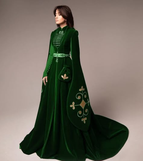 Traditional Turkish Dress, Kafka Outfit, Circassian Dress, Turkish Dress, Royal Dresses, Fantasy Gowns, 자수 디자인, Turkish Fashion, Fairytale Dress