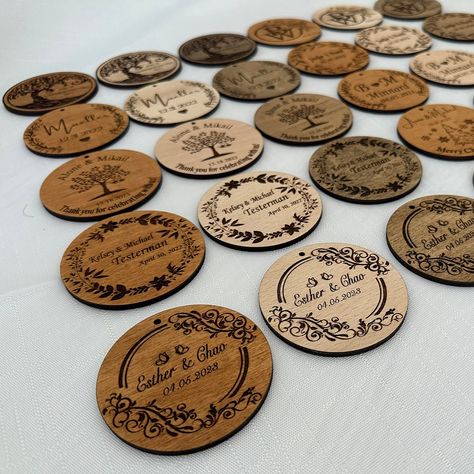 Wedding Favor For Guest in Bulk Family Reunion Gifts, Custom Wood Ornaments,  Wooden Party Favors, State Out Wedding Favor by WeddingPuzzleShop on Etsy Wooden Christmas Tags, Tags For Christmas Gifts, Family Reunion Keepsakes, Wood Logo Design, Tropical Wedding Favor, Family Reunion Favors, Logo Family, Gift Tags Personalized, Family Reunion Gifts