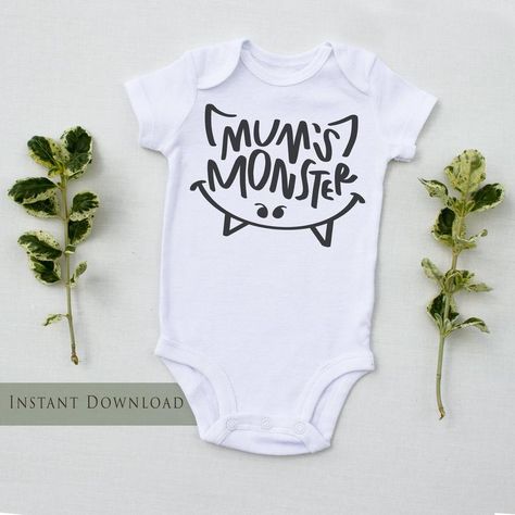 Aunt Onesie, Monster Svg, Baby Aunt, Pregnancy Announcement Onesie, Cricut Baby, Gifts For Aunt, Monster Face, Breastfed Baby