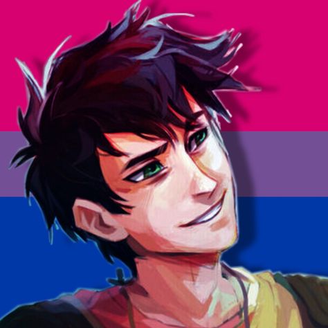 Pride Icons, Bi Flag, Percy Jackson Art, Heroes Of Olympus, Percy Jackson, Profile Picture