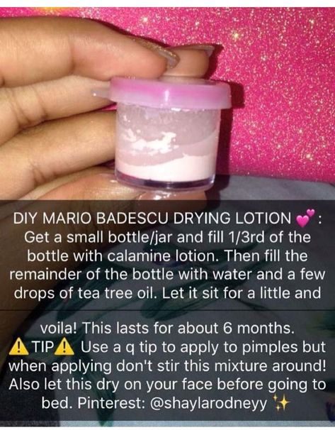 DIY Mario Badescu drying lotion Mario Badescu Drying Lotion, Drying Lotion, Pimple Cream, Calamine Lotion, Dry Skin Care Routine, Make Up Inspiration, Diy Fashion Hacks, Skin Care Steps, Dry Skin Care