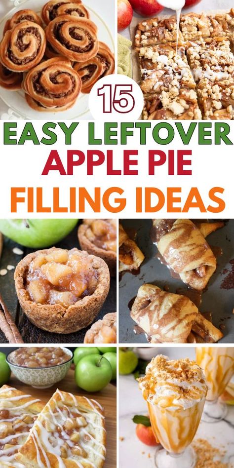 15 Leftover Apple Pie Filling Recipes Uses For Apple Pie Filling, Desserts Using Apple Pie Filling, Leftover Apple Pie Filling, Leftover Apple Pie, Apple Pie Filling Desserts, Quick Apple Pie, Pie Filling Desserts, Leftover Apples, Apple Pie Filling Recipes