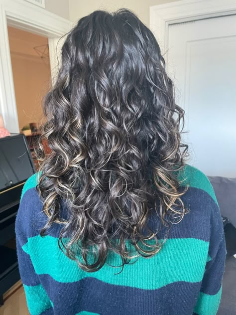 Healthy 2c Hair, 2b Curly Haircut, 2b 2c Haircut, Naturally Wavy Hair Cuts, Wavy Hair Cuts, Type 2 Hair, Haircut References, 2b Hair, Middle Length Hair