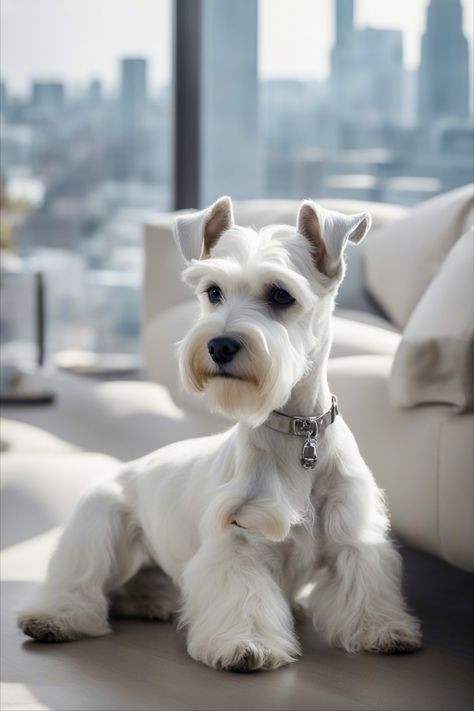 The Elegance of White Miniature Schnauzers: Unearthing Their Fascinating Facts & Rich History! 🐾❤️ Snauzer Haircut Styles, White Schnauzer Haircut, Toy Schnauzer Puppies, Schnauzer Teddy Bear Haircut, Mini Snauzer, Mini Schnauzer Grooming Haircuts, Schnauzer Haircut, Grooming A Miniature Schnauzer, Shitzu Dogs Haircuts