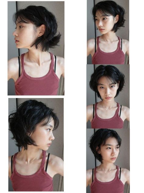 my next haircut 067 Haircut, Hoyeon Jung Short Hair, Short Hair 2000s, Jelly Haircut, Cass Batgirl, Jelly Fish Hair Cuts, Haircuts Without Bangs, Jellyfish Haircut Short, Fox Haircut