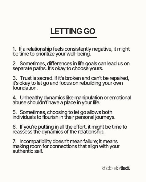 Maybe it’s time to let go. Maybe it’s time to put you first. Letting go doesn’t mean you’ve failed. Letting go sounds like, “I’m choosing me.” Being able to let go doesn’t mean giving up. Sometimes all it means is simply recognising that your purpose has been served in each other’s lives. #personaldevelopment #innervoice #emotionalintelligence #vibehigh #chooseyou #letgo #traumahealing Accept What Is Let Go Of What Was, How To Let Go, Letting Go Of Someone You Love, Law Of Detachment, Learn To Let Go, Emotional Detachment, Letting Someone Go, Art Of Letting Go, Choosing Me