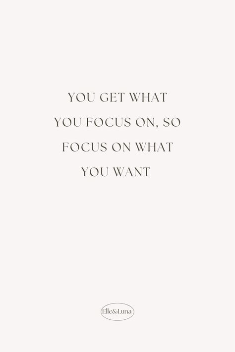 Remember, you get what you focus on, so focus on what you want! Your thoughts and energy shape your reality. Stay focused, stay positive, and keep moving towards your goals. You have the power to create the life you desire.  Follow for more daily motivation on becoming your best self ✨️☁️🌙 Focus On What You Have Not What You Dont, Moving Towards Goals Quotes, Follow Your Goals Quote, Re Focus Quotes, Focus On What Matters Quote, You Have The Power, Quotes For Focusing On Yourself, Focus On The Present Quotes, Focus On What You Want