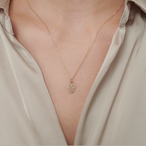 Luxury 22k Gold Spiritual Necklace, Hamsa Necklace Gold, Hamsa Hand Necklace, Opal Hamsa Necklace, Hand Pendant, Jewish Jewelry, Hamsa Pendant, Gold Hamsa, Diamond Pendants