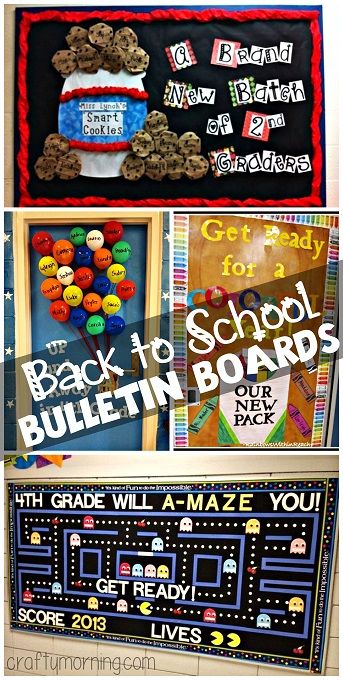 Clever Back to School Bulletin Board Ideas #DIY #Classroom Decorating | CraftyMorning.com School Bulletin Board Ideas, Preschool Bulletin, School Doors, Back To School Bulletin Boards, Bulletin Board Ideas, Diy Classroom, Classroom Bulletin Boards, School Bulletin Boards, Beginning Of The School Year