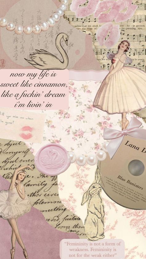 𝓒𝓸𝓺𝓾𝓮𝓽𝓽𝓮🦢#minf #soft #coquette #pink #pinkaesthetic #coquetteaesthetic #wonyoung #ballet #preppy #vintage #wallpaper #collageart #art #floral #pearls #vibes #music #books #autumn #ootd #love Books Autumn, Soft Coquette, Autumn Ootd, Cottagecore Wallpaper, Pink Cottagecore, Preppy Vintage, Barbie Theme, Coquette Pink, Music Books