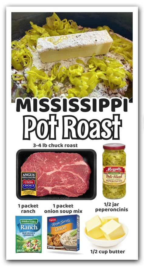 Roast Beef Crock Pot Recipes, Pot Roast Sandwiches, Pot Roast Crock Pot Recipes, Over Mashed Potatoes, Easy Crockpot Dinners, Mississippi Pot Roast, Pot Roast Recipes, Crockpot Recipes Slow Cooker, Dinner Recipes Crockpot