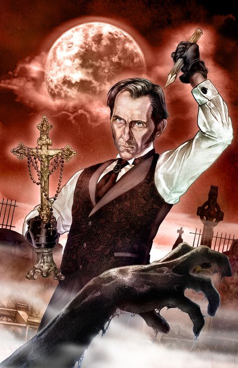 Dr. Abraham Van Helsing- One of my favorite character Abraham Van Helsing, Hammer Horror Films, Hammer Horror, Peter Cushing, Horror Vintage, Van Helsing, Hammer Films, Vampire Movies, Film Horror