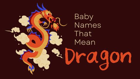 Fiery and fierce and fearless … dragons are mythical creatures that have been depicted as all of these. There are also, though, dragons in various fairytales and children's stories that just below their scaly surfaces are gentle and loving. If you're looking for a name for your child that captures all of these sentiments, explore this list of baby names that mean dragon. #babynames #boynames #girlnames Mythical Boy Names, Names That Mean Dragon, C Baby Boy Names, List Of Boy Names, Boy Middle Names, Boy Name Meanings, Names For Boys List, List Of Girls Names, Middle Names For Girls