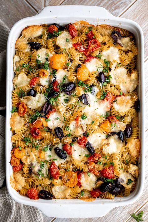 Baked Mediterranean Pasta - Ahead of Thyme