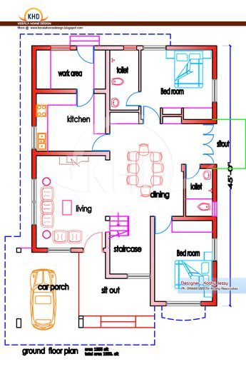 1500 Sq Ft House Plans, 1200sq Ft House Plans, Bungalow House Floor Plans, 1200 Sq Ft House, 1500 Sq Ft House, House Plans With Photos, Modern House Floor Plans, Indian House Plans, Open House Plans