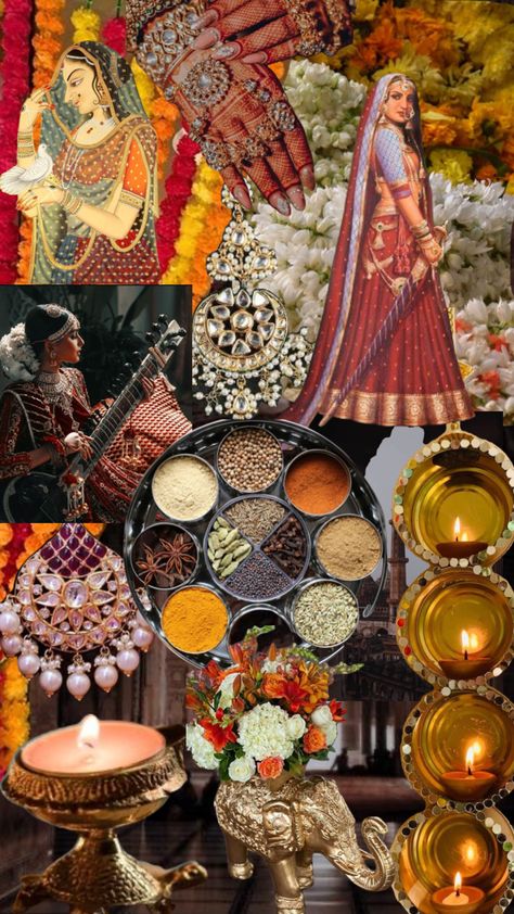 Diwali Mood Board Aesthetic, Mughal Era Mood Board, Navratri Collage, Aesthetic Assignment Ideas, Zine Cover, Letterhead Sample, Mood Board Fashion Inspiration, Fashion Editorial Layout, Indian Culture And Tradition