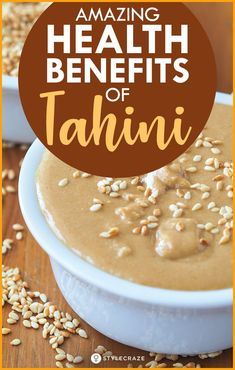 5 Amazing Health Benefits Of Tahini. Are you looking for an ingredient that tastes good and is healthy for you at the same time? Then tahini is something you must go for. This delicious paste comes with many health benefits, which give you more reasons to love it.Would you like to know more? Keep reading this post. #health #benefits Tahini Health Benefits, Different Dips, Word Office, Homemade Tahini, Workout Meals, Benefits Of Ginger, Seeds Benefits, Health Benefits Of Ginger, Honey Walnut