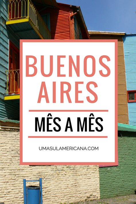 Buenos Aires mês a mês - Veja o que rola na capital da Argentina de janeiro a dezembro e programe sua viagem. Vem ver quais são as exposições, feiras, festivais, shows que rolam em Buenos Aires em cada mês do ano. Tem também uma média das temperaturas e previsão de chuva em cada mês. Argentina Travel, Who Runs The World, Ushuaia, Travel South, Mendoza, Latin America, Tango, South America, Peru