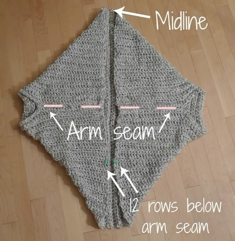 quite a few people on Ravelry were folding their rectangles the wrong way as their rows were running Shrug Pattern Free, Easy Crochet Shrug, Crochet Shrug Pattern Free, Crochet Shrugs, Poncho Au Crochet, Crochet Cocoon, شال كروشيه, Crochet Shrug Pattern, Shrug Pattern