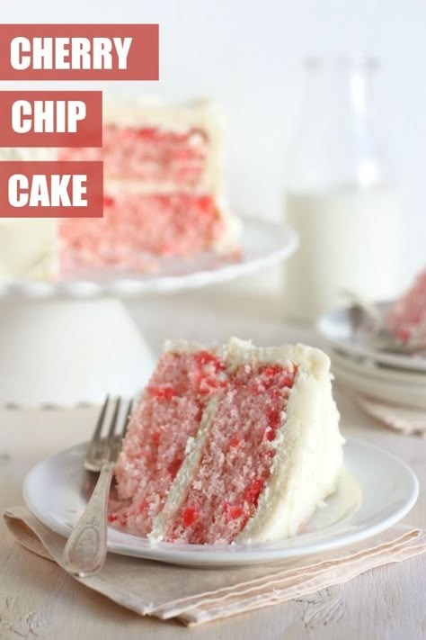 Cherry Chip Cake Mix, Cherry Chip Cake, Perfect Birthday Cake, Cherry Cake Recipe, Lemon And Coconut Cake, Dessert Breads, Easy Cakes, Comfort Desserts, Boxed Cake