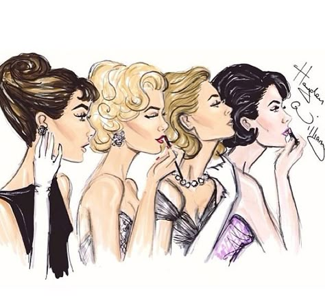 What I call the Hollywood Four. Audrey Hepburn, Marilyn Monroe, Grace Kelly and Elizabeth Taylor. Audrey Hepburn Marilyn Monroe, Oud Hollywood, Hollywood Vintage, Hayden Williams, Mae West, Gene Kelly, Dita Von Teese, Hollywood Glam, Old Hollywood Glamour