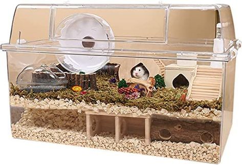 Oversized Front Door, Kandang Hamster, Mouse Cage, Hamster House, Mouse House, Hamster Cage, Animal Habitats, Small Animals, Roof Design